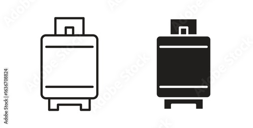 LPG icon symbol, sign, logo or emblems. silhouette. EPS 10.