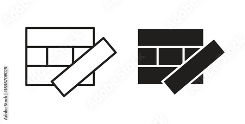 Jenga icon symbol, sign, logo or emblems. silhouette. EPS 10.