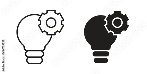 Implement icon symbol, sign, logo or emblems. silhouette. EPS 10.