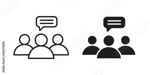 Expert opinion icon symbol, sign, logo or emblems. silhouette. EPS 10.