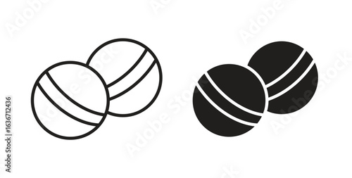 Bath salts bomb icon symbol, sign, logo or emblems. silhouette. EPS 10.