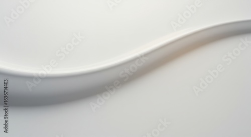 Elegant White Wave Abstract Background: Modern Minimalist Design Texture