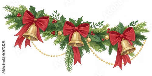 Christmas Garland with Bell...