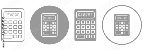 calculator glyph icon. Vector illustration of Calculator icon set isolated. Budget Icon. calculator icon in silhouette vector. Payment Icons Collection. Budgeting vector icon eps 10
