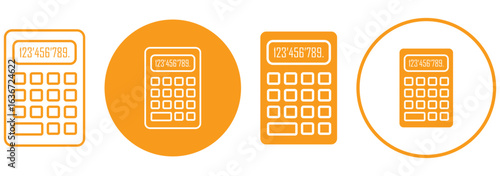 calculator glyph icon. Vector illustration of Calculator icon set isolated. Budget Icon. calculator icon in silhouette vector. Payment Icons Collection. Budgeting vector icon eps 10