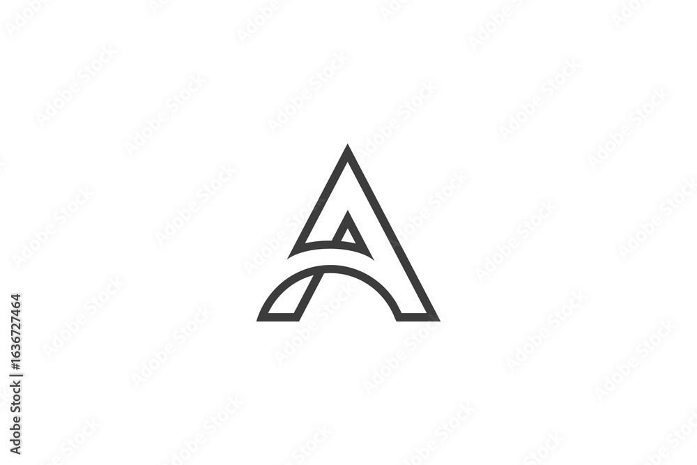 Trendy A Lettermark Logo Design Trendy A Lettermark Logo Design