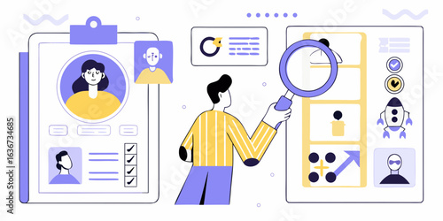 Recruitment process analysis and candidate search