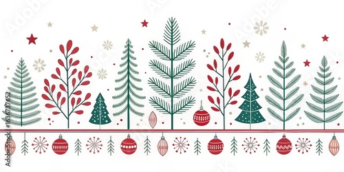Red and Green Christmas Tre...
