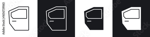 car door icon vector - Sign or Symbol collection