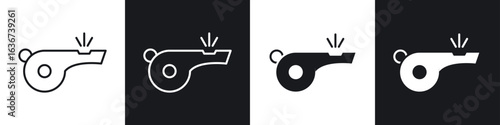Whistle icon vector - Sign or Symbol collection