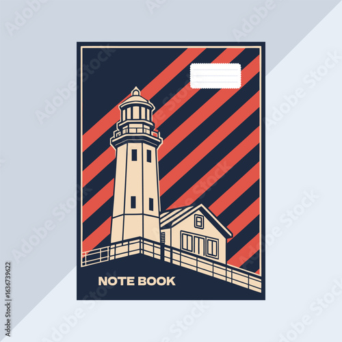 Lighthouse on a Notebook Cover
