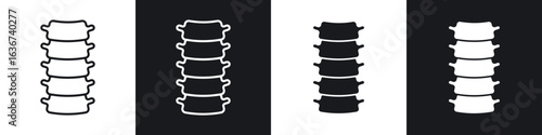 Spinal column icon vector - Sign or Symbol collection
