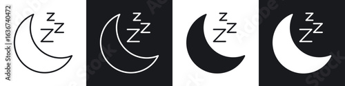 Sleep icon vector - Sign or Symbol collection