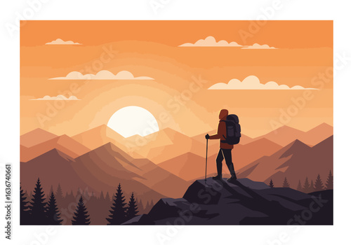 Epic Sunset Hiking Adventure A Solo Journey Through Majestic Mountain Peaks