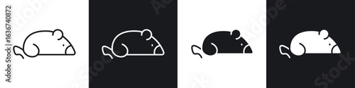 Rat icon vector - Sign or Symbol collection