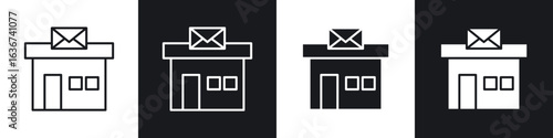 Post office icon vector - Sign or Symbol collection
