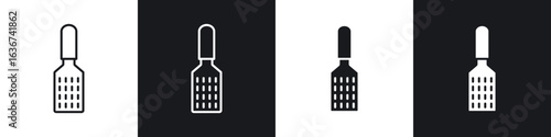 Microplane grater icon vector - Sign or Symbol collection