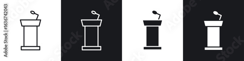 Lectern icon vector - Sign or Symbol collection