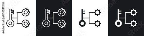 Key factor icon vector - Sign or Symbol collection