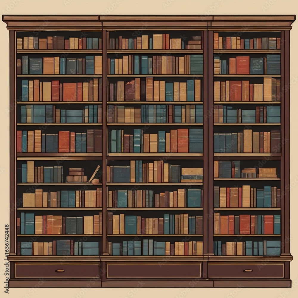 library shelves with books library shelves with books