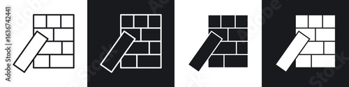 Jenga icon vector - Sign or Symbol collection