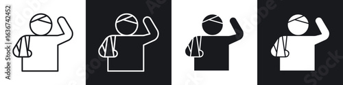Injury icon vector - Sign or Symbol collection