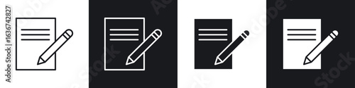 Homework icon vector - Sign or Symbol collection