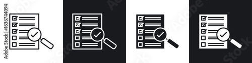 Document verification icon vector - Sign or Symbol collection