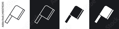 Chopper knife icon vector - Sign or Symbol collection