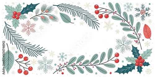 Winter Botanical Frame Holl...