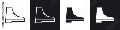 brisk boots icon vector - Sign or Symbol collection