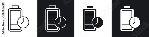 Battery life icon vector - Sign or Symbol collection