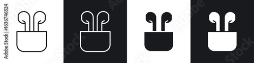 Air pods icon vector - Sign or Symbol collection
