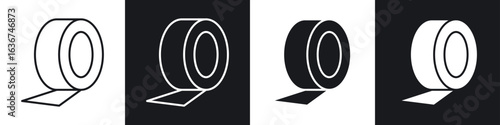 Adhesive tape icon vector - Sign or Symbol collection