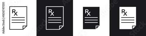 RX icon vector - Sign or Symbol collection
