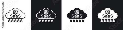 SaaS icon vector - Sign or Symbol collection