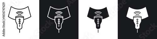 Ultrasound icon vector - Sign or Symbol collection
