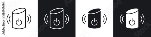 Smart speaker icon vector - Sign or Symbol collection