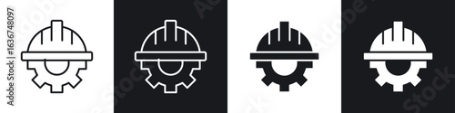 Construction worker icon vector - Sign or Symbol collection