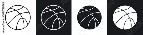 Basketball icon vector - Sign or Symbol collection