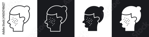 Acne icon vector - Sign or Symbol collection