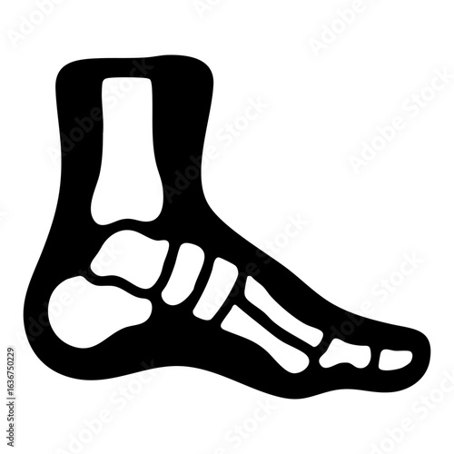 foot with x-ray vision