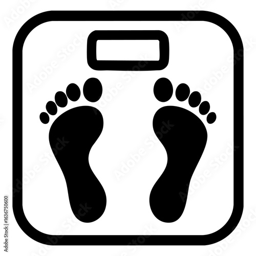human footprints WEIGHT MACHINE