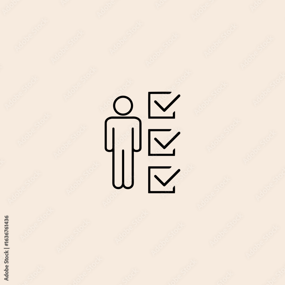 Fototapeta premium Head hunting icon flat vector design.