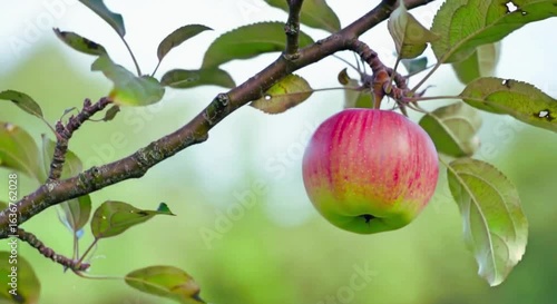 Time Lapse of Apple Growing Ripening 