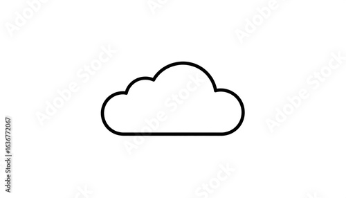 Simple cloud icon
