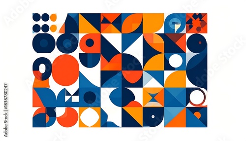 Geometric abstract pattern