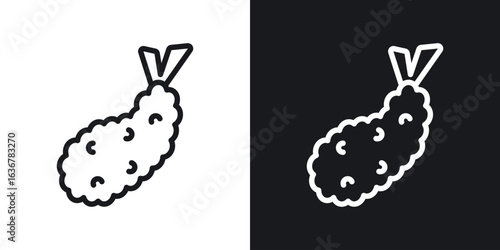 Tempura icons. Illustration of outline icons