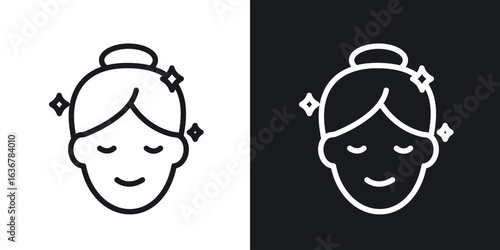Skincare icons. Illustration of outline icons