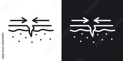 Skin healing icons. Illustration of outline icons